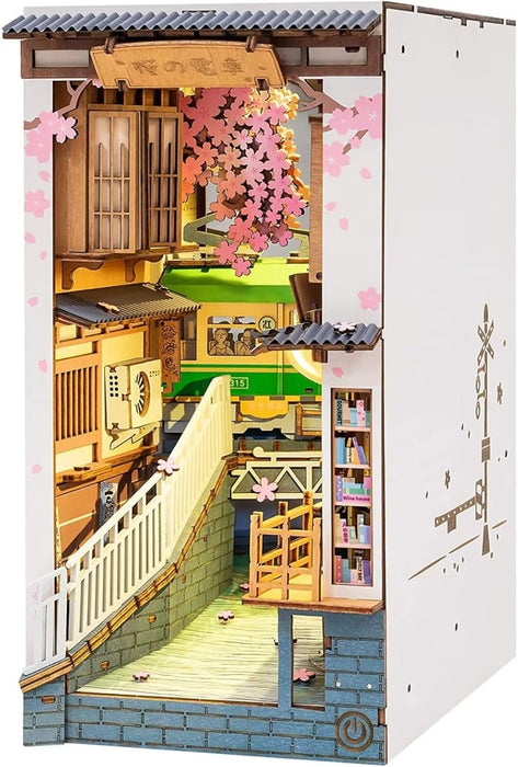 Kit di costruzione in legno Book Nook – Sakura Densya 