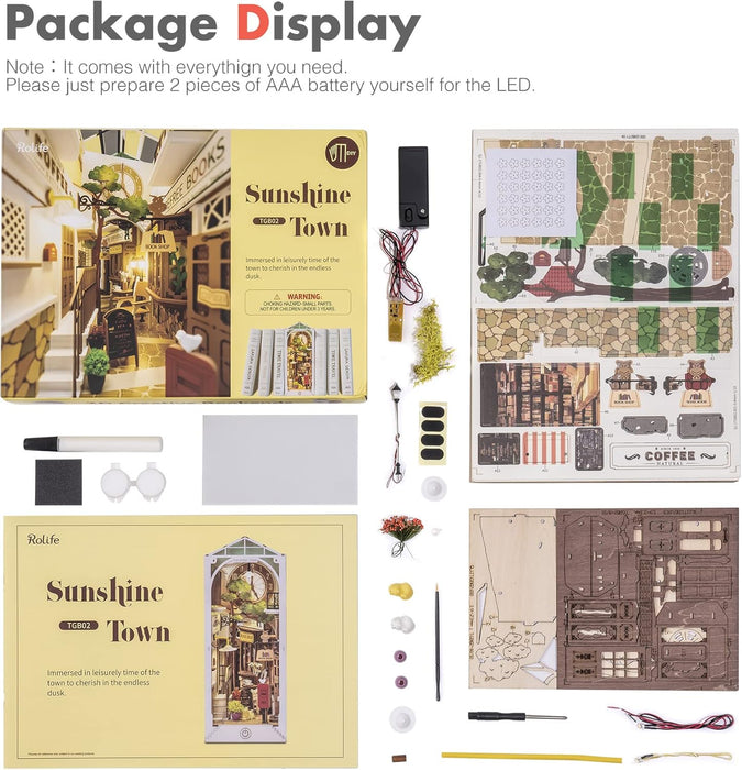 Book Nook houtbouwpakket – Sunshine Town 