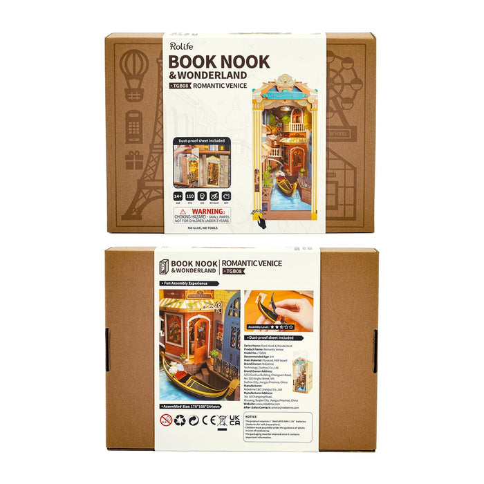 Book Nook Wood Kit – Romantic Venice 