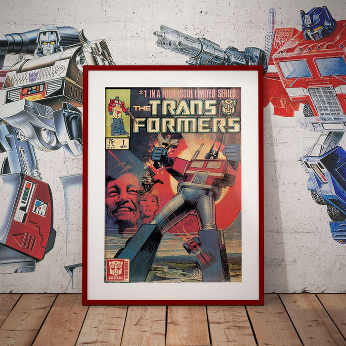 Stampa artistica in edizione limitata di Transformers per il 40° anniversario