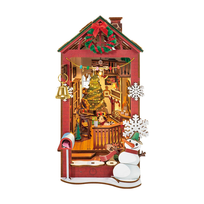 Book Nook wood kit – Christmas interior scene 