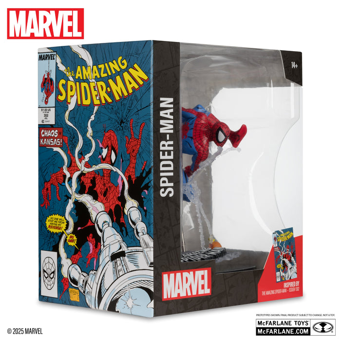 The Amazing Spider-Man Sammelfigur mit Comic-Diorama