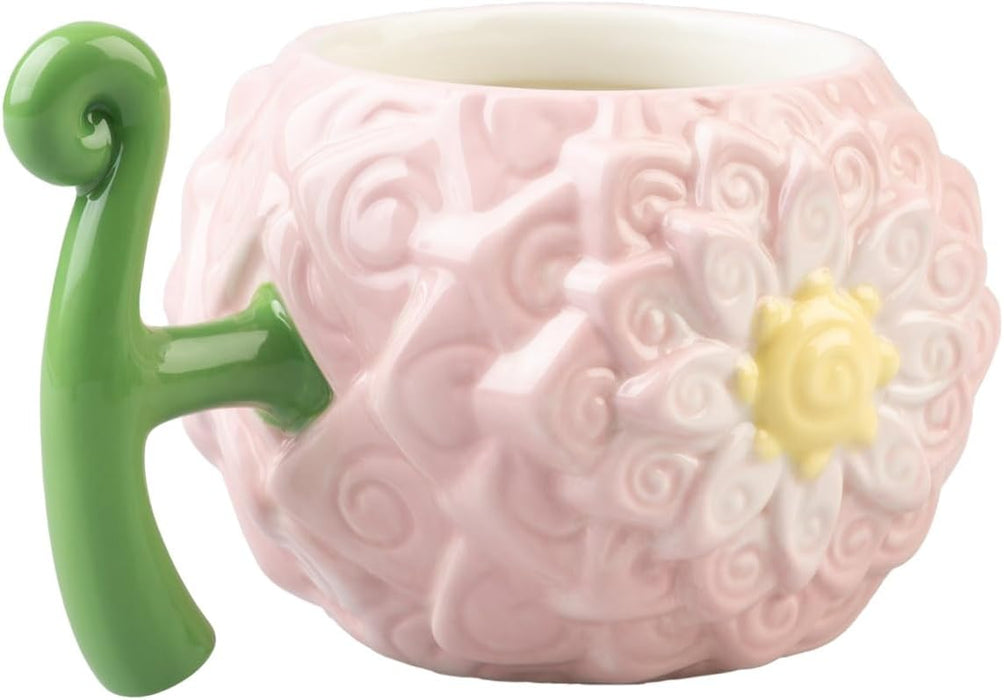 Tazza 3D One Piece Nico Robin Frutto Fiore-Fiore vista angolata