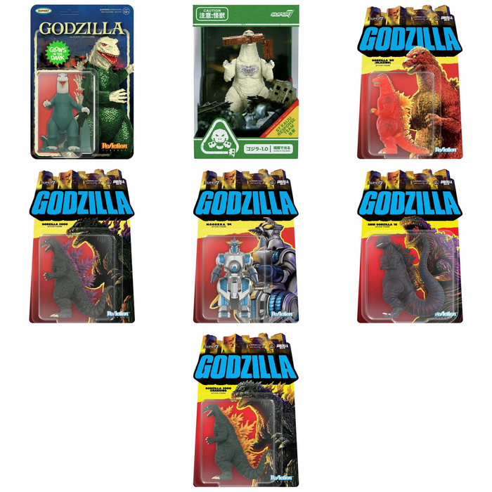 Godzilla ReAction Actionfiguren: alle Varianten