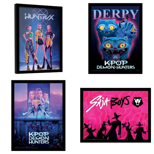 Poster con cornice KPop Demon Hunters: tutte le varianti