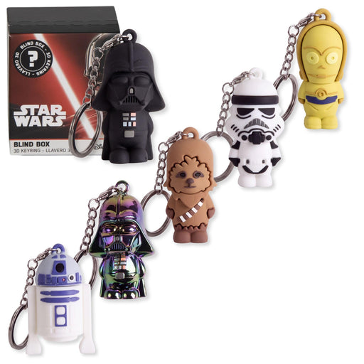 Porte-clés 3D Star Wars Blind Box à motif aléatoire
