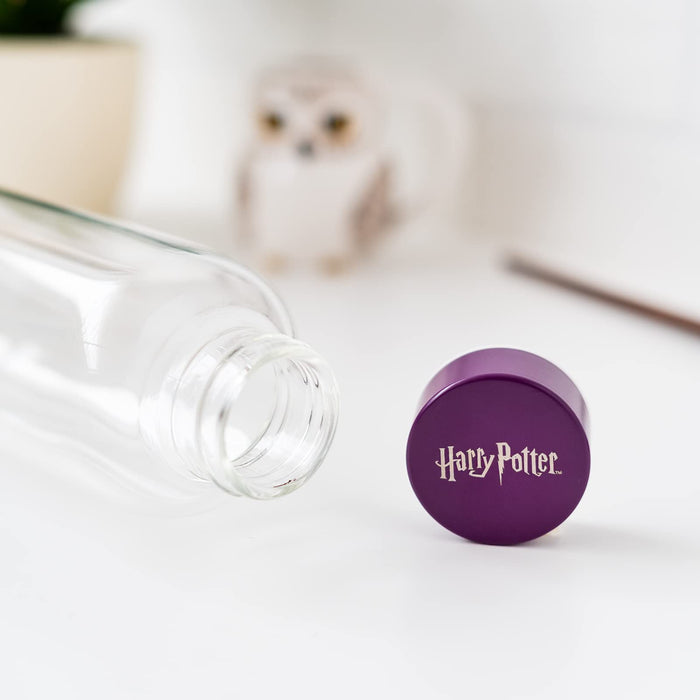Harry Potter Glasflasche mit Hogwarts-Wappen