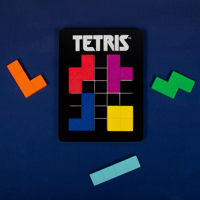 Tetris Tetrimino Knobelspiel aus Holz