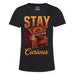 Stay Curious - Vista frontale Girlie Nero