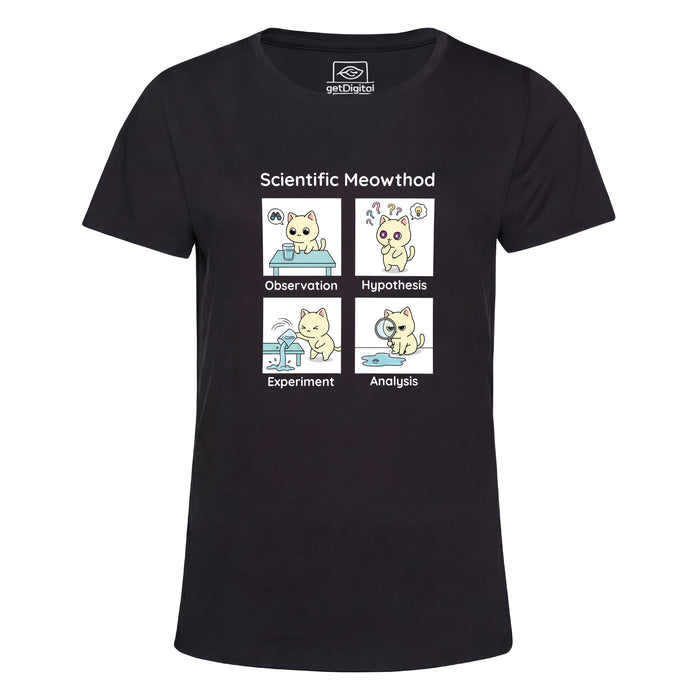 Scientific Meowthod - Hoofdweergave Girlie Zwart