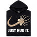 Just Hug It - Vista principal Sudadera Negro
