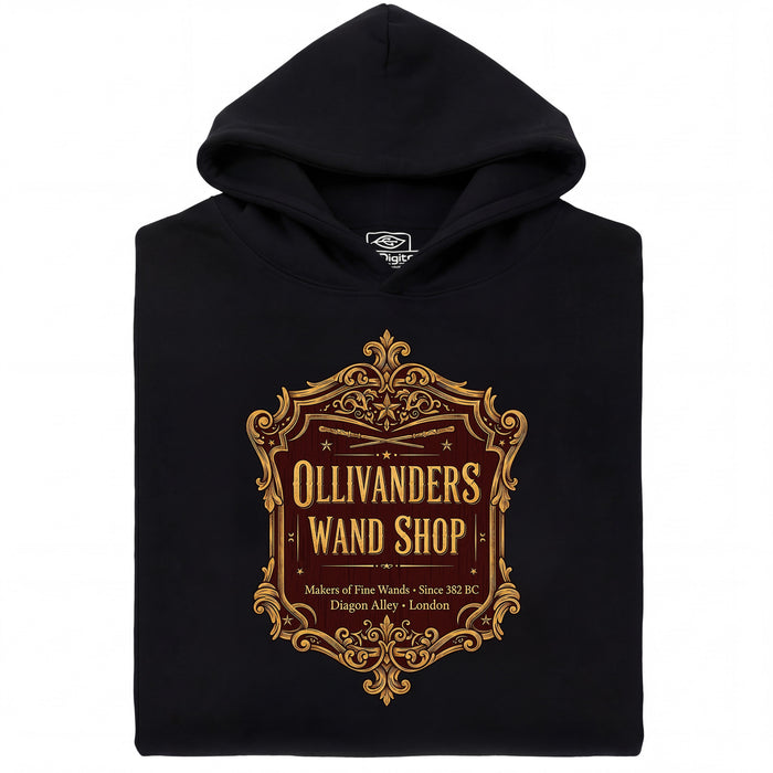 Ollivanders Wand Shop - Vista principale Hoodie Nero