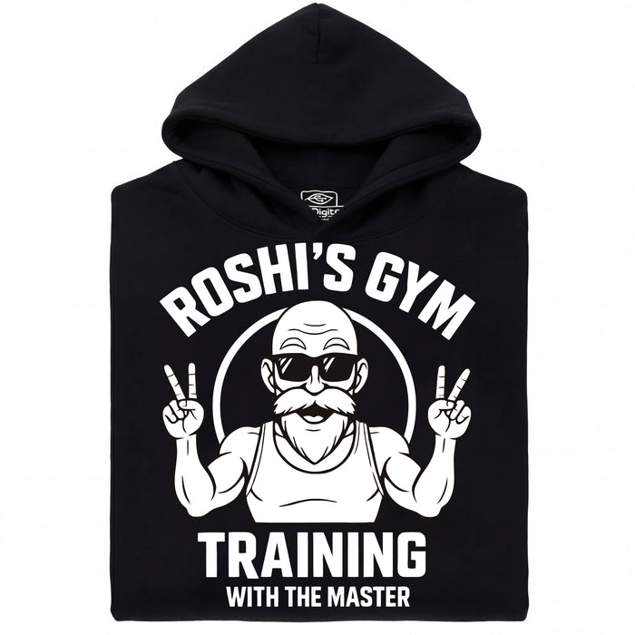 Training with the Master  - Vista principal Sudadera con capucha Negra