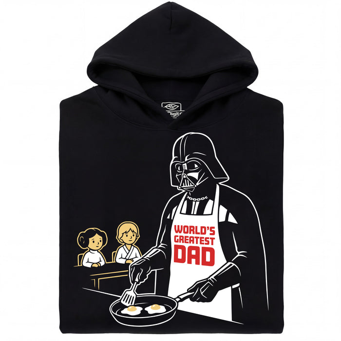 World's Greatest Dad - Hoofdweergave Hoodie Zwart