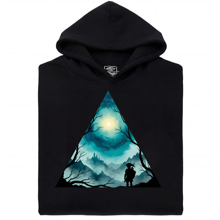 Triangle Landscape - Vista Principale Hoodie Nero