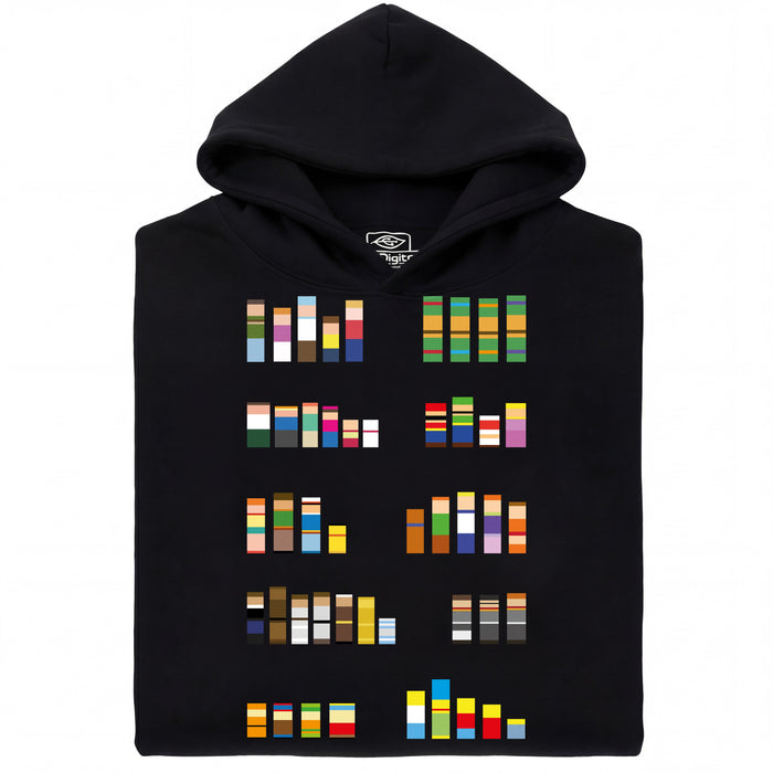 Pixel Legends of TV - Vista principal Sudadera Negro