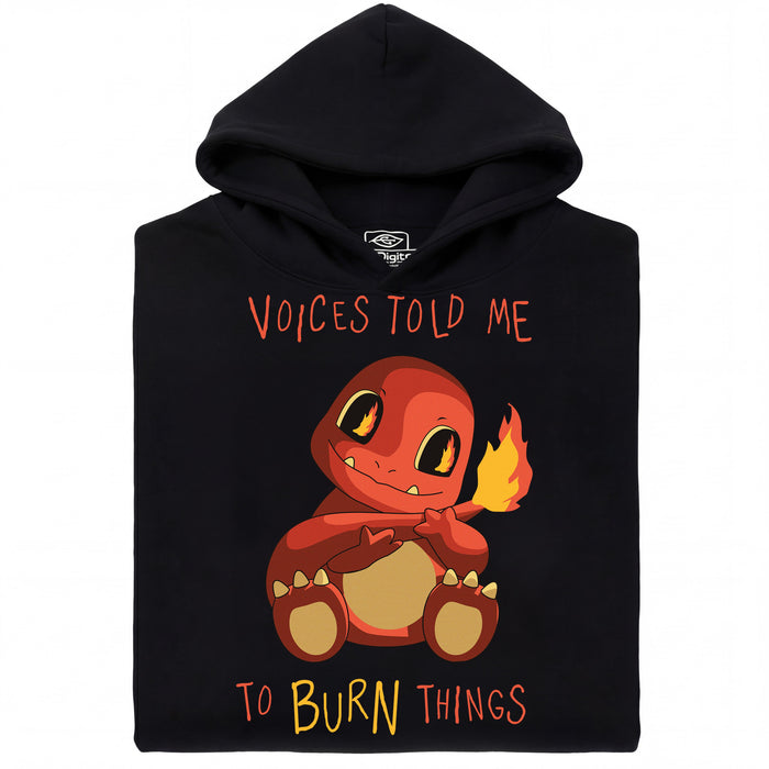 Voices Told Me To Burn Things - Vue principale Sweat Noir