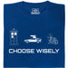Choose Your Time Machine - Vista principal Camiseta Azul
