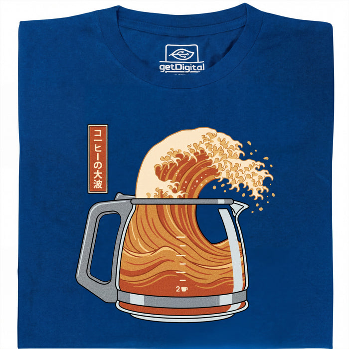 The Great Brew - Front view t-shirt blue