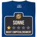 Sol - No Recomendado - Vista Principal Camiseta Azul