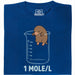 One Mole per Liter - Main view T-Shirt Blue