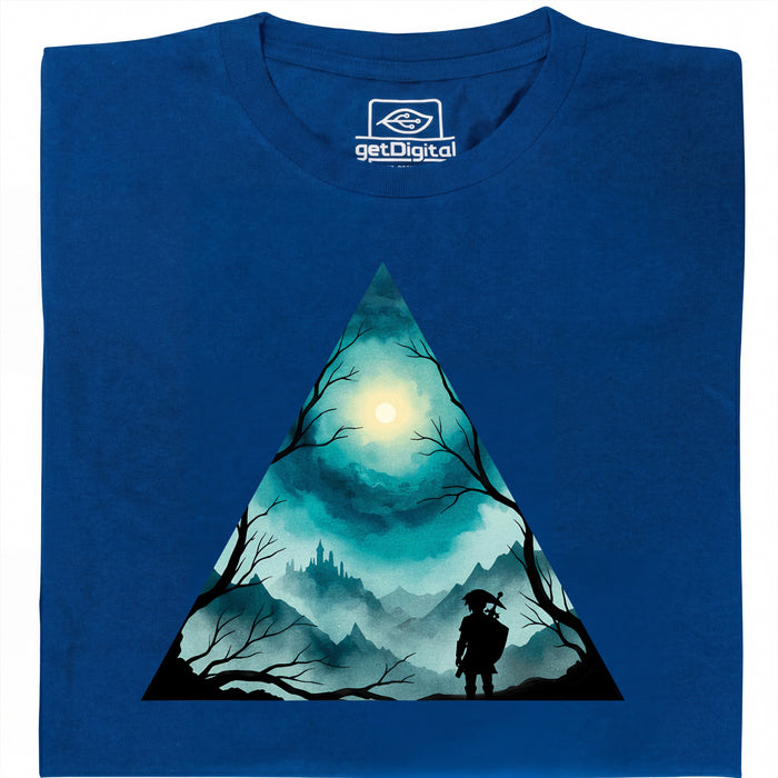 Triangle Landscape - Vista Principale T-Shirt Blu