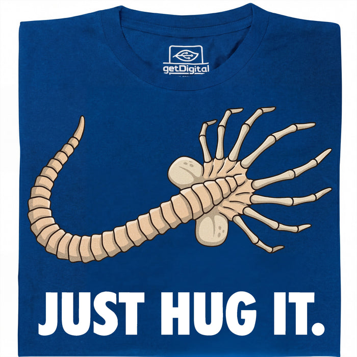 Just Hug It - Vista principal Camiseta Azul