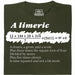 A Limerick - Poema matemático con ecuación - Vista principal Camiseta Verde Oscuro