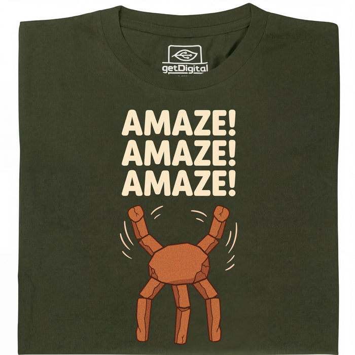 Amaze Amaze Amaze - Hoofdweergave T-Shirt Donkergroen