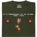 Take this Hobbit - Vue de face T-Shirt Vert Foncé