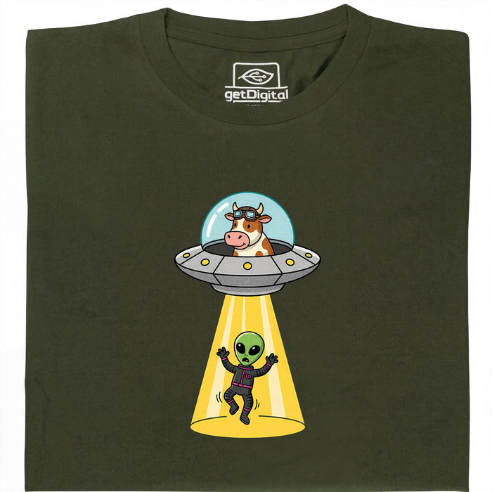 Revenge of the Cow - Vista principale T-Shirt Verde scuro