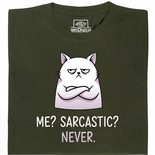 Definitely not sarcasm - Vista principale T-Shirt Verde Scuro