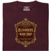 Ollivanders Wand Shop - Vista principale T-shirt Rosso Scuro