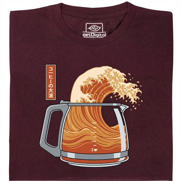 The Great Brew - Front view t-shirt dark red