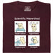Scientific Meowthod - Hoofdweergave T-shirt Donkerrood