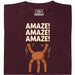 Amaze Amaze Amaze - Hoofdweergave T-Shirt Donkerrood