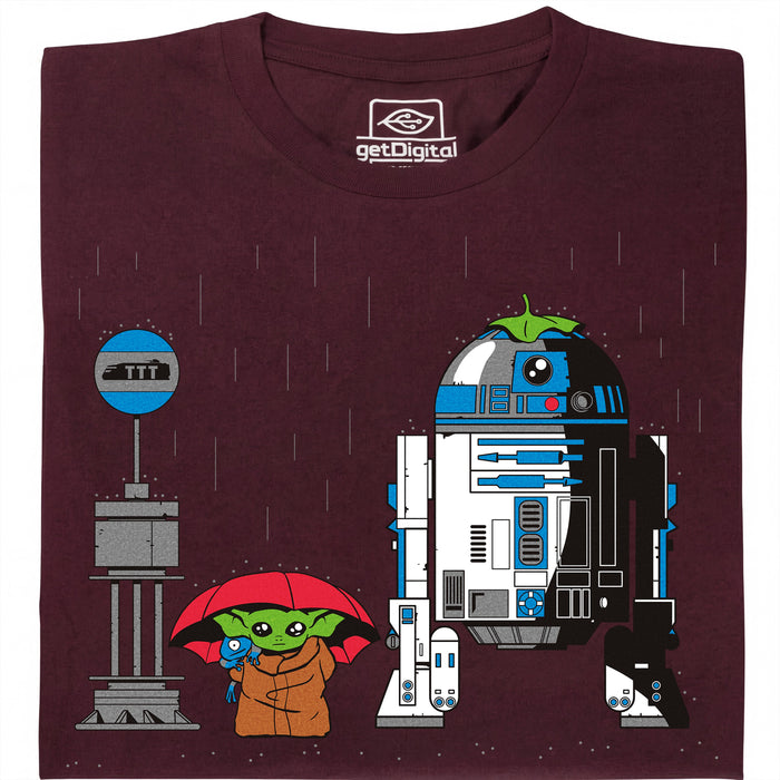 My Neighbour R2D2 - Vista principale T-Shirt Rosso Scuro