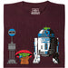 My Neighbour R2D2 - Vista principale T-Shirt Rosso Scuro