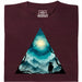 Triangle Landscape - Vista Principale T-Shirt Rosso Scuro