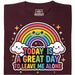 A Great Day To Leave Me Alone - Main view T-shirt Dark Red