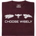 Choose Your Spaceship - Vista principal Camiseta Rojo oscuro