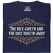 The Dice Giveth and the Dice Taketh Away - Vue principale T-shirt Bleu Marine