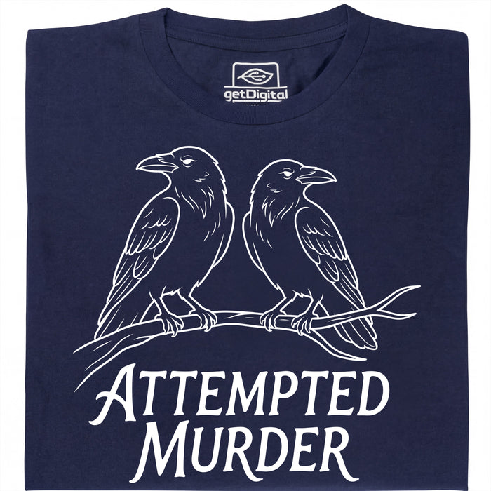 Attempted Murder - Vista principal Camiseta Azul Marino