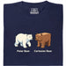 Cartesian Bear - Main view T-Shirt Navy Blue