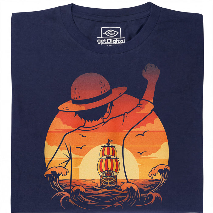 Chase the Horizon - Toujours à la poursuite des nuages - Vue principale T-Shirt Bleu marine
