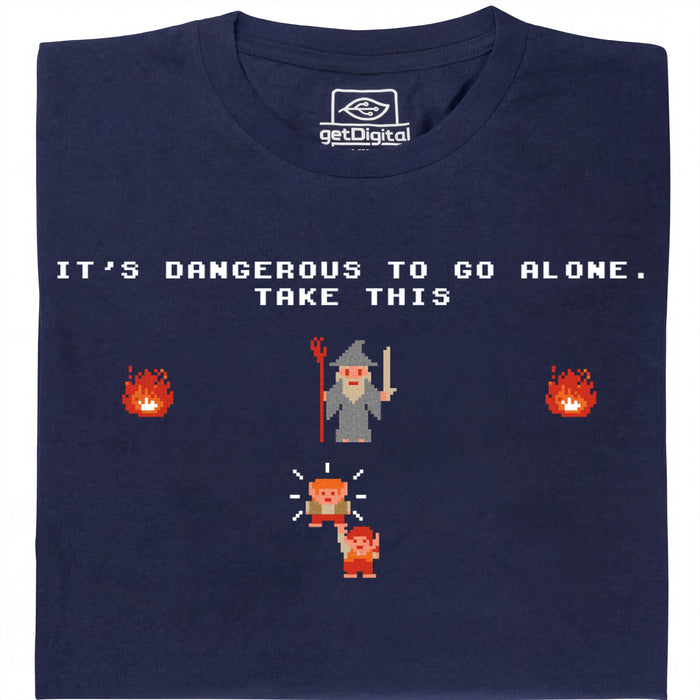 Take this Hobbit - Vue de face T-Shirt Bleu Marine