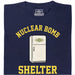 Nuclear Bomb Shelter Frigorifero - Vista frontale T-Shirt Blu navy
