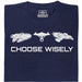 Choose Your Spaceship - Vista principal Camiseta Azul marino