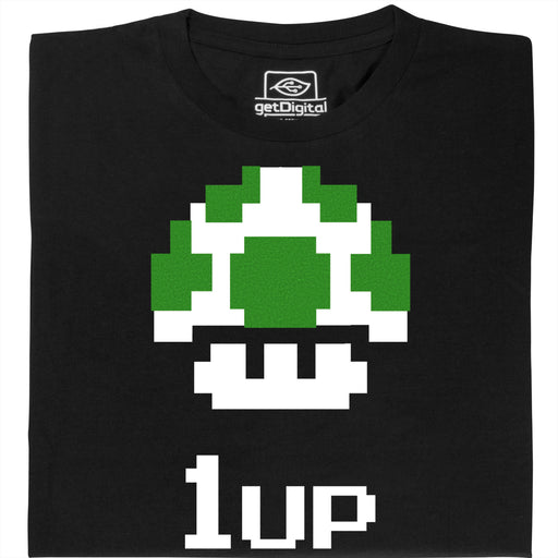 Shroom UP - Vista principale T-shirt Nero