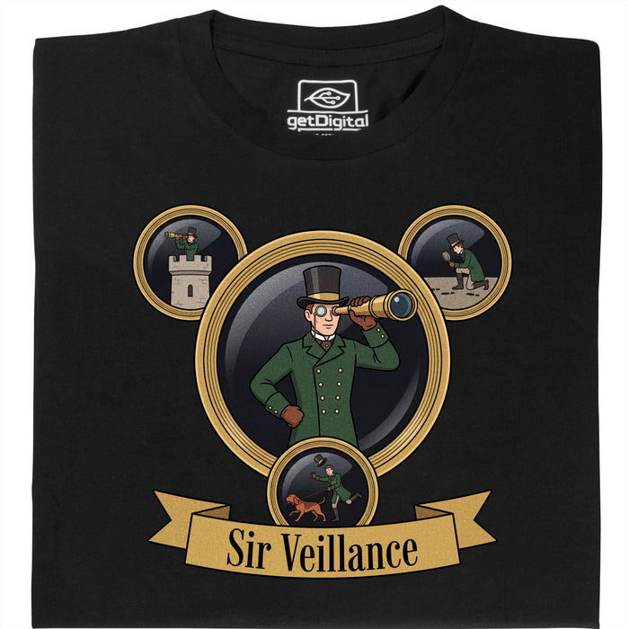 Sir Veillance - Hauptansicht T-Shirt Schwarz